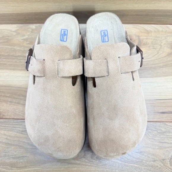 Love Cat Studio Boston Clogs Womens 5 EU 36 Sand Soft Foot Bed Sand Platform - Picture 4 of 10